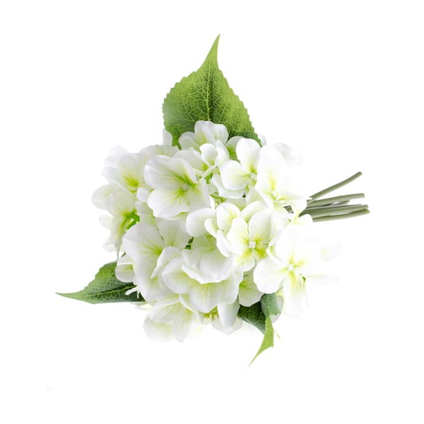 Balts mākslīgais zieds hortenzijas stilā Dakls
