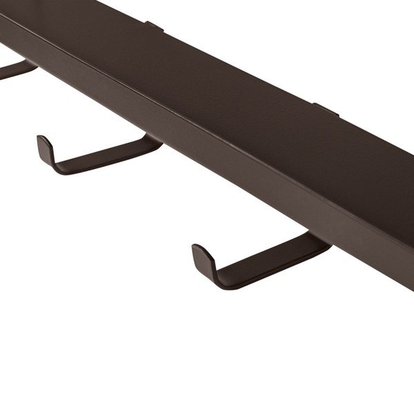Tumši brūns sienas pakaramais ar plauktu 50 cm Quinn – WOOOD-image-4