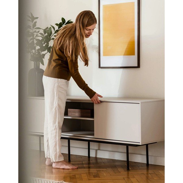 Pelēkbēšs TV galdiņš 189x61x42 cm Mod – noo.ma-image-3
