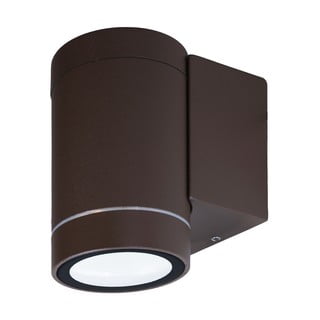 Brūna sienas lampa SULION Rega, augstums 9 cm