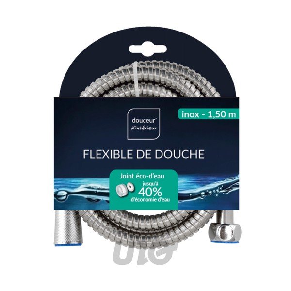Tērauda dušas šļūtene Hydro – douceur d'intérieur-image-1