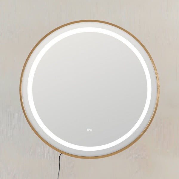 Sienas spogulis ar gaismu 60x60 cm – Ixia-image-1