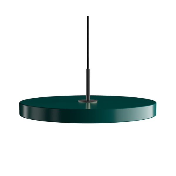 Tumši zaļa LED piekaramā lampa ar metāla abažūru ø 43 cm Asteria Medium – UMAGE