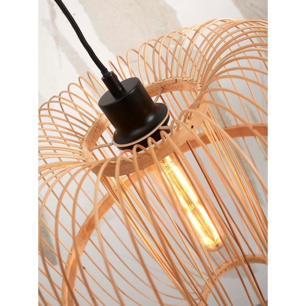 Dabīga toņa stāvlampa ar bambusa abažūru (augstums 150 cm) Hokkaido – Good&Mojo-image-4