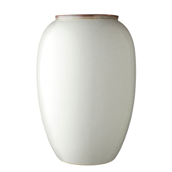 Krēmkrāsas keramikas vāze Bitz Basics Cream, augstums 50 cm