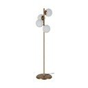 Stāvlampa zelta krāsā Squid Lighting Owl, augstums 130 cm