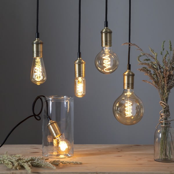 Silti balta spuldze ar regulējamu spilgtumu un E27 spuldžu ietveri, 3 W Spiral Filament – Star Trading-image-4