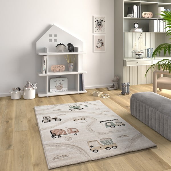 Bēšs bērnu rotaļu paklājs 120x170 cm Clown – Universal-image-1