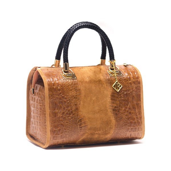 Ādas rokassoma Isabella Rhea 822 Cognac-image-3
