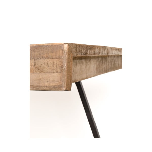 Tīkkoka masīvkoka ēdamgalds 100x220 cm Suri – White Label-image-3