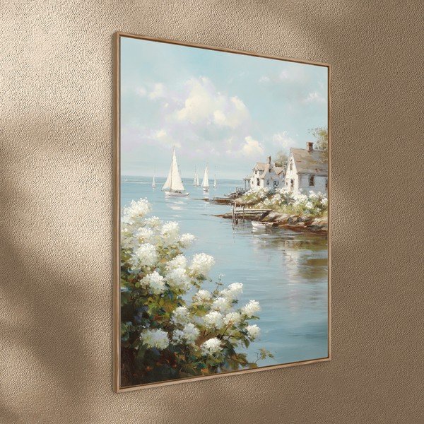 Drukāta glezna ar rāmi 60x80 cm Quiet Bay – Styler-image-2