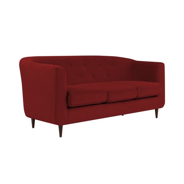 Sarkans dīvāns Kooko Home Love, 175 cm-image-2