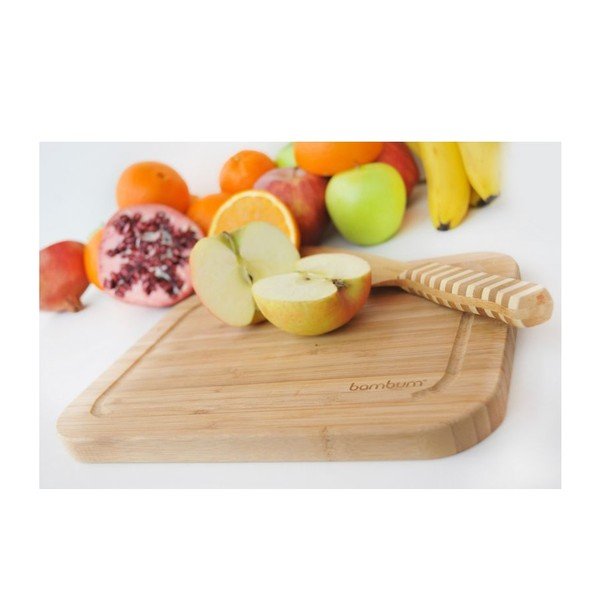 Bambusa griešanas dēlītis, 25x15 cm-image-1