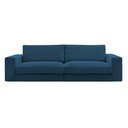 Tumši zils velveta dīvāns 274 cm Leonard – Bobochic Paris