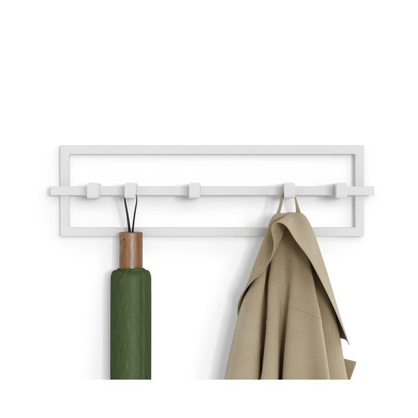 Balts metāla sienas pakaramais Cubiko – Umbra-image-4