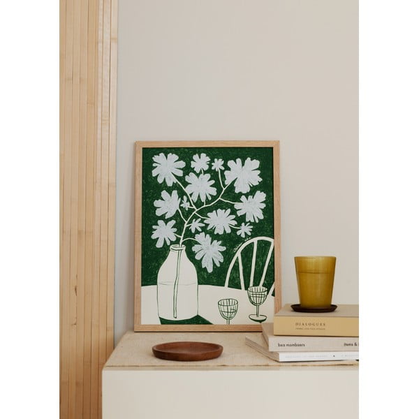 Plakāts 30x40 cm Blue Flowers & Red Wine – Anouk van Cleef – The Poster Club-image-1