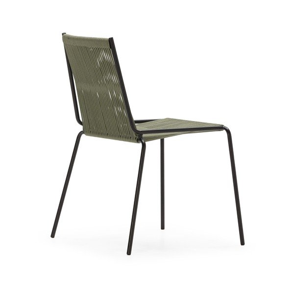 Zaļi metāla pusdienu krēsli saliekami vieni uz otra (2 gab.) Emily – Marckeric-image-2