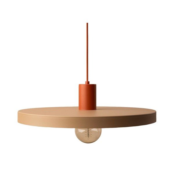 Bēša metāla piekaramā lampa ø 40 cm Ori – Micadoni 