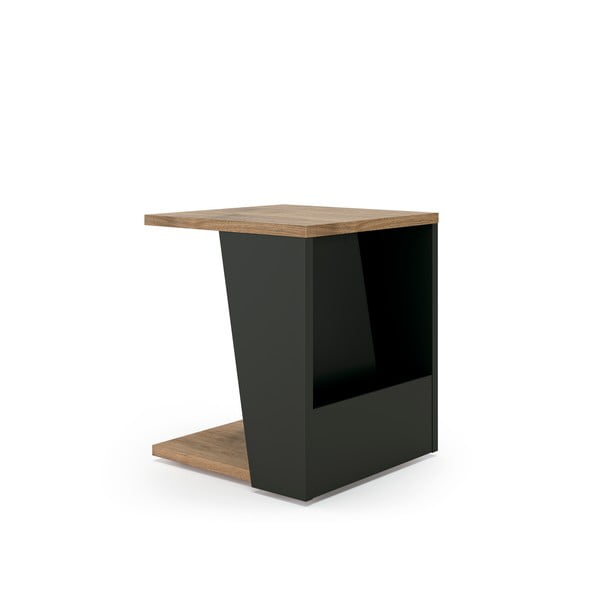 Žurnālgaldiņš ar valriekstkoka imitācijas virsmu 40x40 cm Albi – TemaHome-image-2