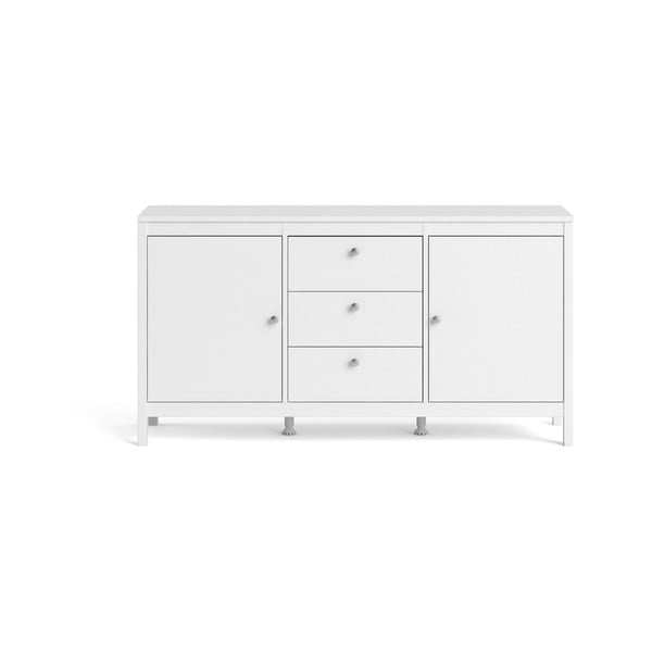 Balta zema kumode 151x80 cm Madrid – Tvilum-image-2