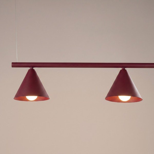 Bordo tērauda piekaramā lampa Zylo – Sollux-image-2