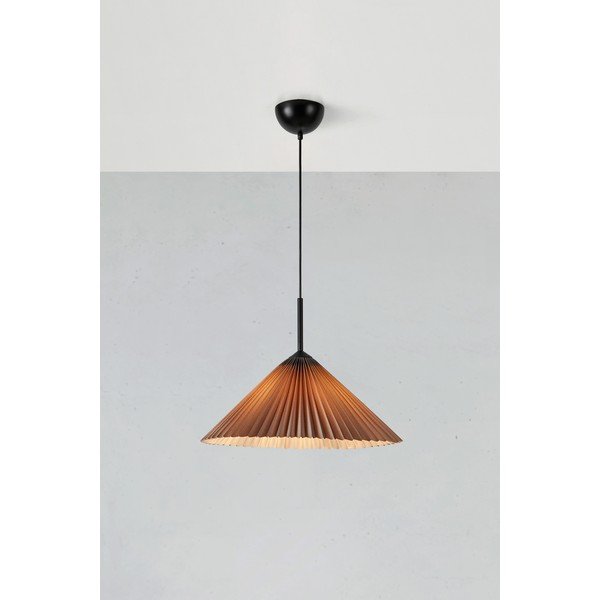 Pelēka piekaramā lampa ø 50 cm Plisado – Markslöjd-image-4