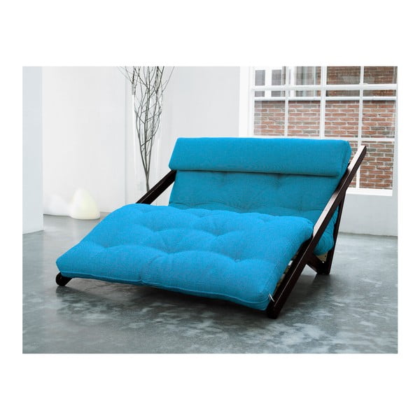 Karup Figo atpūtas krēsls, Wenge/Horizon Blue, 120 cm