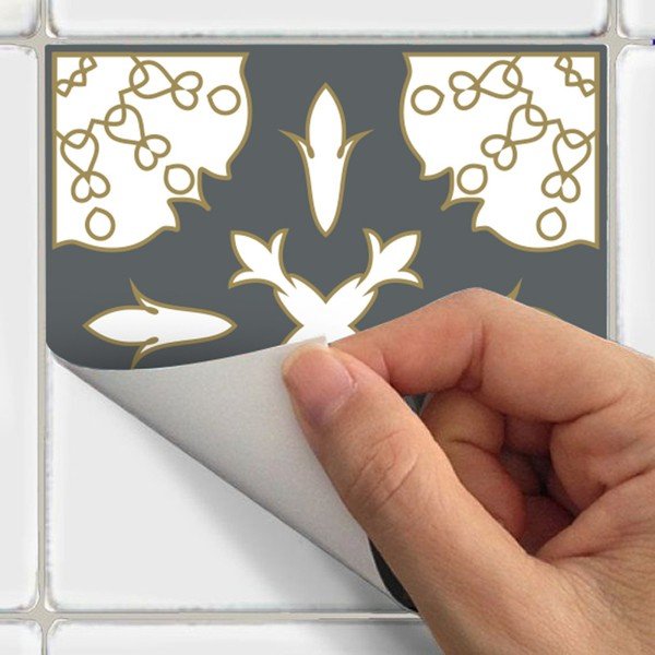 Komplekts 30 sienas uzlīmes Ambiance Wall Decal Cement Tiles Antalya, 20 x 20 cm-image-3