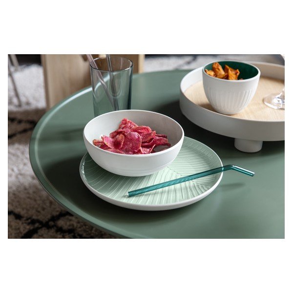 Zaļi balts porcelāna deserta šķīvis Villeroy & Boch It’s my match, ø 24 cm-image-3