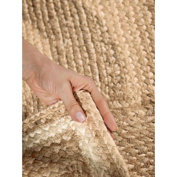 Krēmkrāsas/dabīga toņa divpusējs/ar rokām darināts džutas paklājs 200x300 cm Looma – Hanse Home-image-4