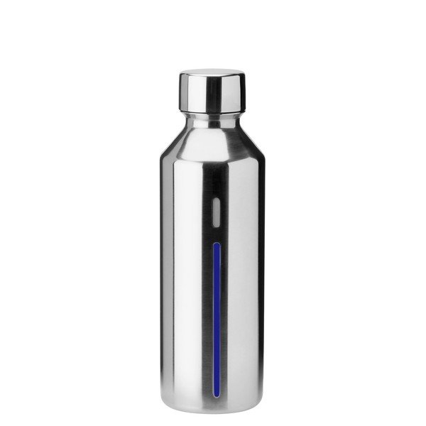 Sudraba krāsas nerūsējošā tērauda pudele gāzētā ūdens pagatavotājam Brus – Stelton