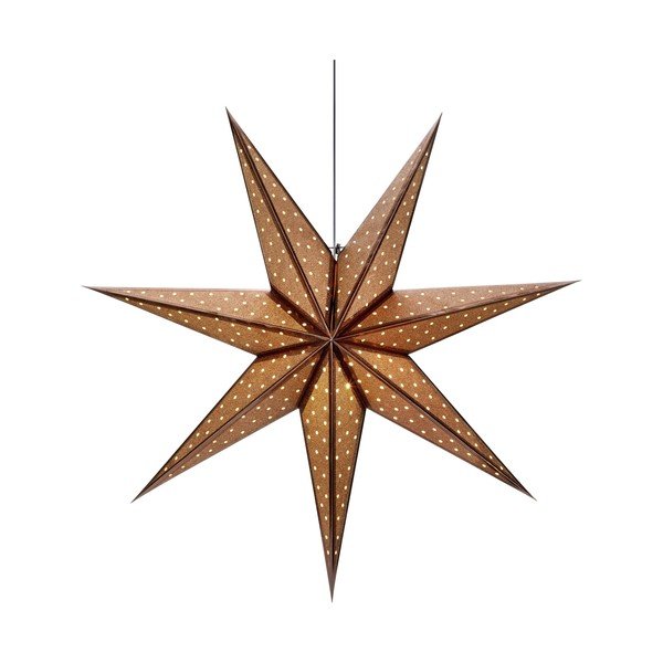 Brūns Ziemassvētku piekaramā gaismas dekorācija Markslöjd Glitter, garums 75 cm