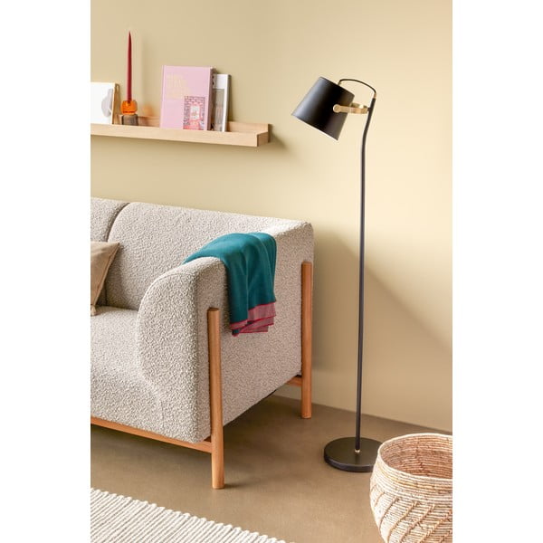 Dabīga toņa sienas plaukts bildēm ar ozolkoka imitāciju 120 cm Folk – Hübsch-image-2