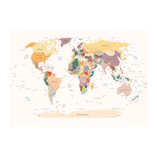 Lielformāta tapete Bimago World Map, 300 x 210 cm