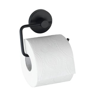 Melns tualetes papīra turētājs Wenko Vacuum-Loc® Milazzo