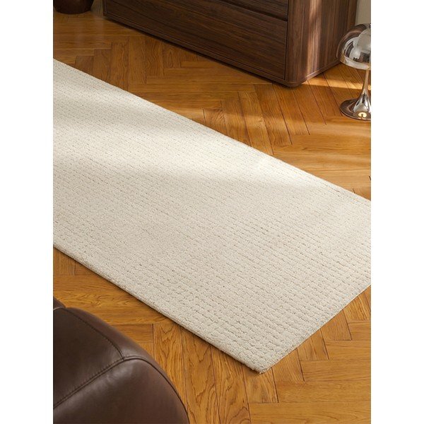 Krēmkrāsas vilnas celiņa paklājs 80x250 cm Eloise – Hanse Home-image-2