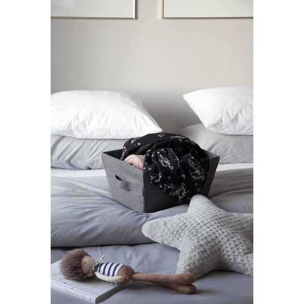 Pelēka uzglabāšanas kaste Bigso Box of Sweden Tap, 26 x 19 cm-image-1