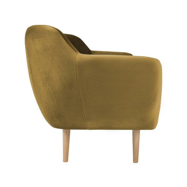 Sinepju dzeltens atpūtas krēsls Mazzini Sofas Amelie-image-1