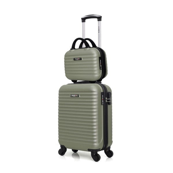 2 bagāžas somu komplekts pasteļzaļā krāsā Bluestar France-image-1