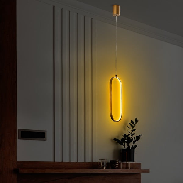 Zelta krāsas LED piekaramā lampa Can – Opviq lights-image-2