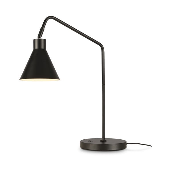 Melna galda lampa ar metāla abažūru (augstums 55 cm) Lyon – it's about RoMi