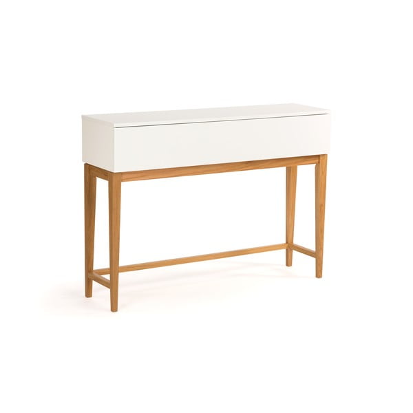 Balts konsoles galds Woodman Blanco-image-2