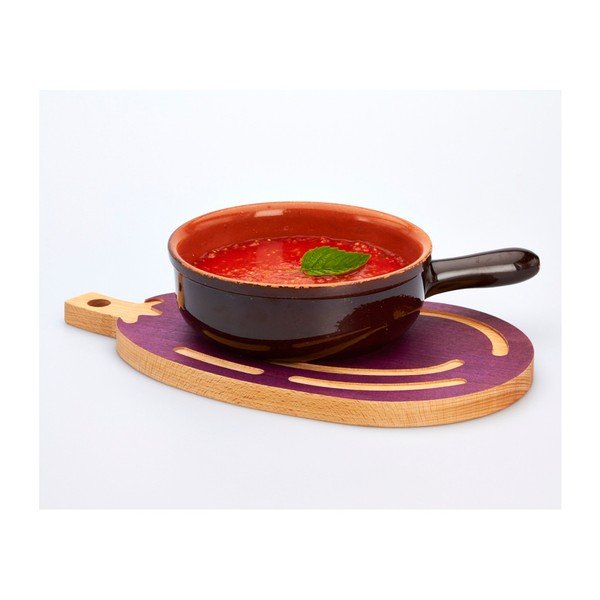 Dižskābarža griešanas dēlītis Bisetti Eggplant, 20 x 36 cm-image-2
