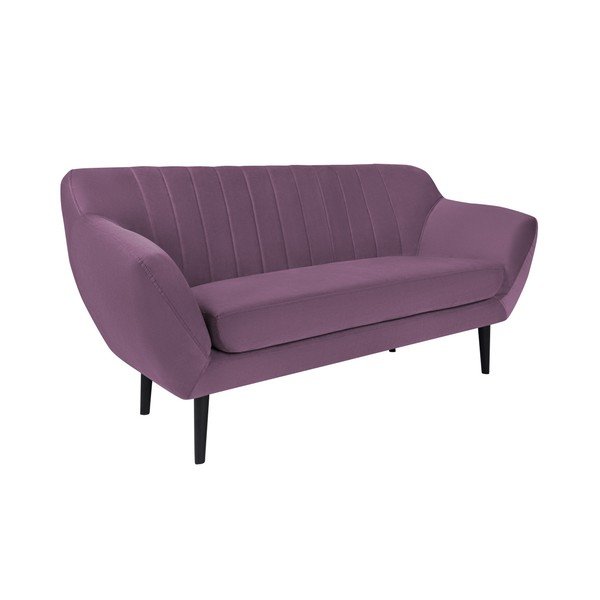 Violets divvietīgs dīvāns Mazzini Sofas Toscane, melnas kājas-image-1