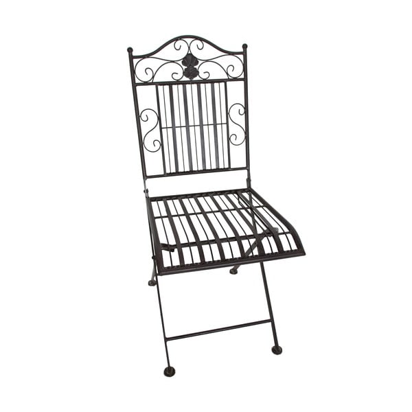 Tumši brūns metāla dārza pusdienu komplekts 2 personām – Garden Pleasure-image-4