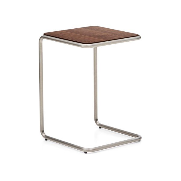 Sānu galdiņš ar riekstkoka imitāciju 42x42 cm Tarsel – Kave Home