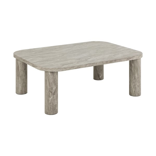 Gaiši pelēks žurnālgaldiņš ar marmora imitāciju 75x100 cm Solano – Actona