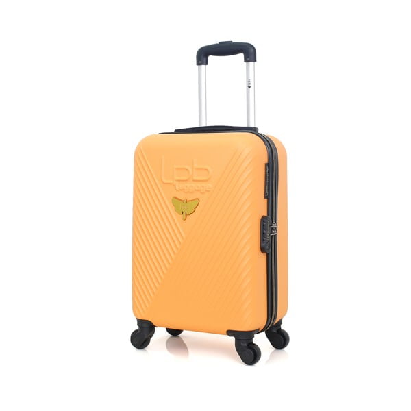 Oranža bagāžas soma uz 4 riteņiem LPB Francis, 31 l-image-4