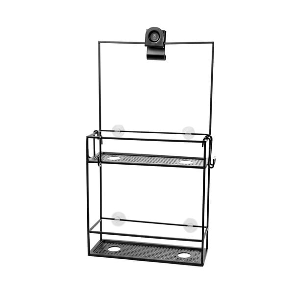 Melns piekarams tērauda vannas istabas plaukts Cubiko – Umbra-image-1