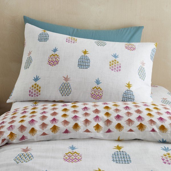 Kokvilnas bērnu gultas veļa 200x135 cm Ananas – Pineapple Elephant-image-2